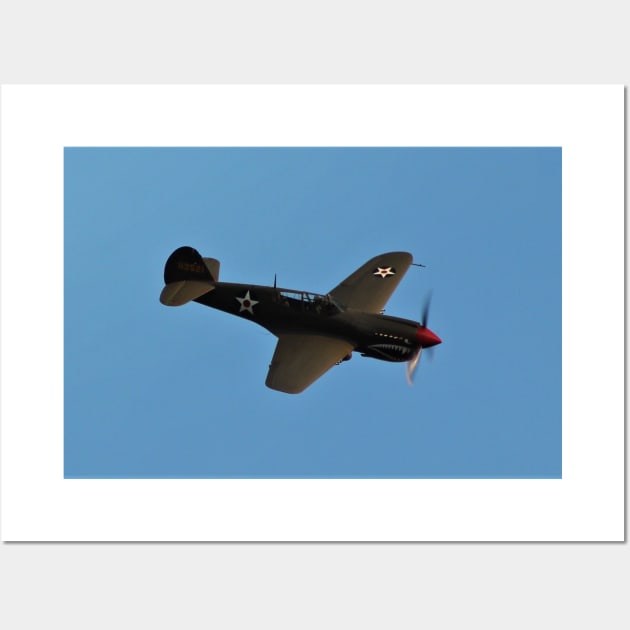 P-40E Warhawk Diving Wall Art by acefox1